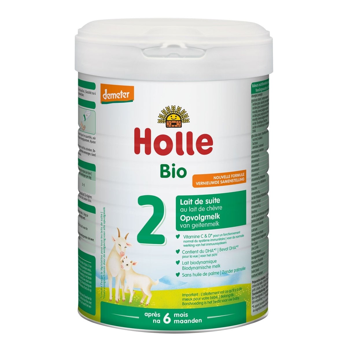 Holle Goat Milk Formula Stage 2 Dutch – 6–10 Months (800g)